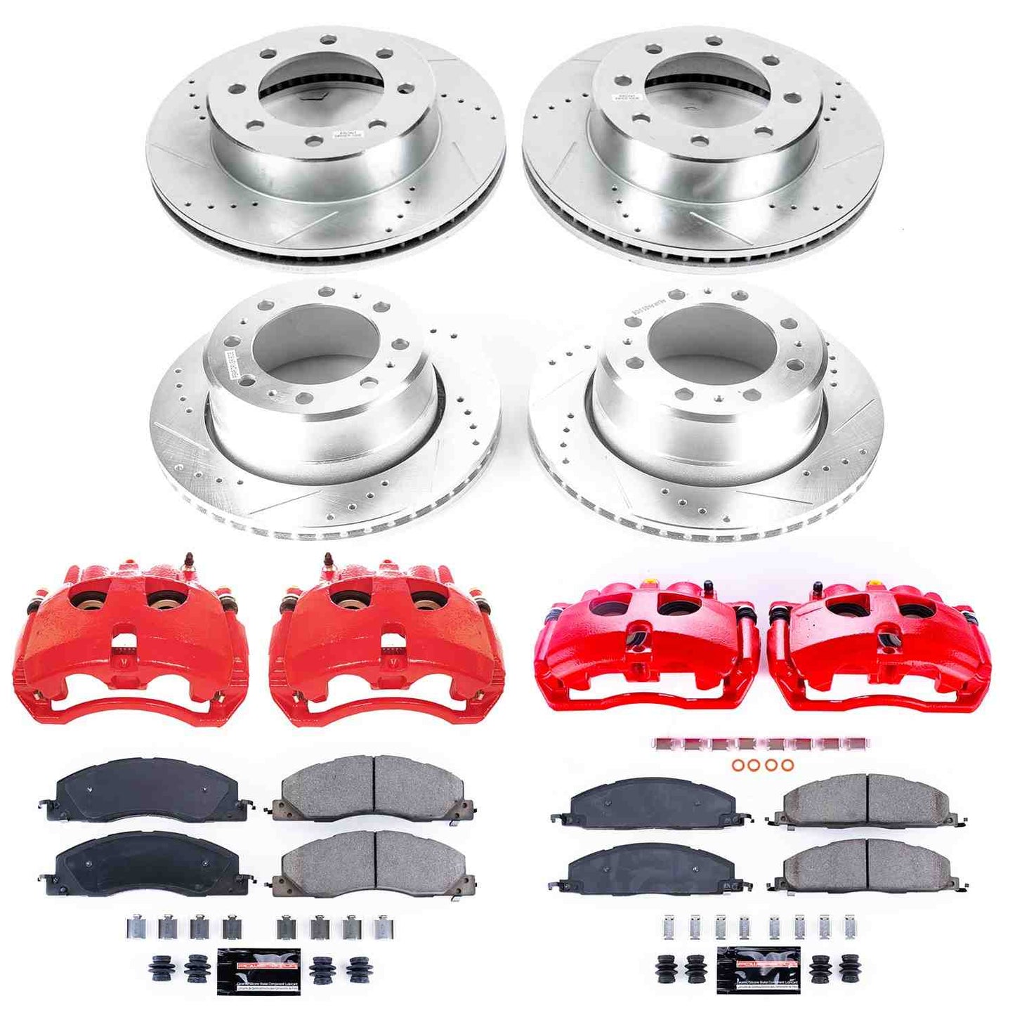 PowerStop Power Stop 13-18 Ram 3500 Z23 Evolution Kit w/ Calipers - Front and Rear KC7141A