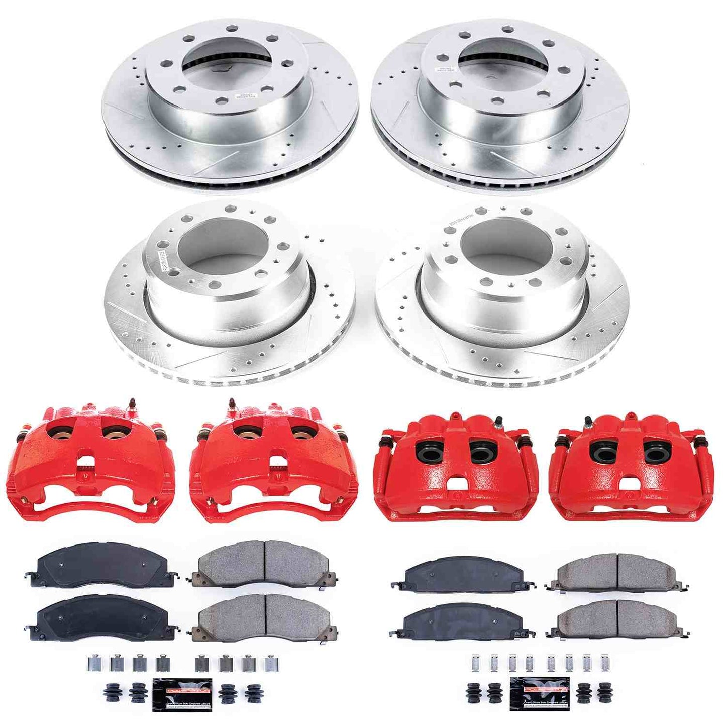 PowerStop Power Stop 13-18 Ram 3500 Z23 Evolution Kit w/ Calipers - Front and Rear KC7141