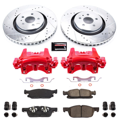 PowerStop Power Stop 15-19 Ford Edge Z23 Evolution Kit w/ Calipers - Front KC7143