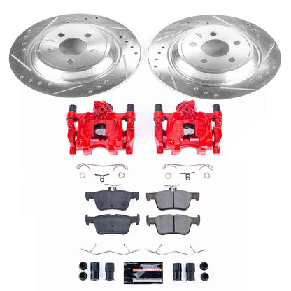 PowerStop Power Stop 15-19 Ford Edge Z23 Evolution Kit w/ Calipers - Rear KC7144A