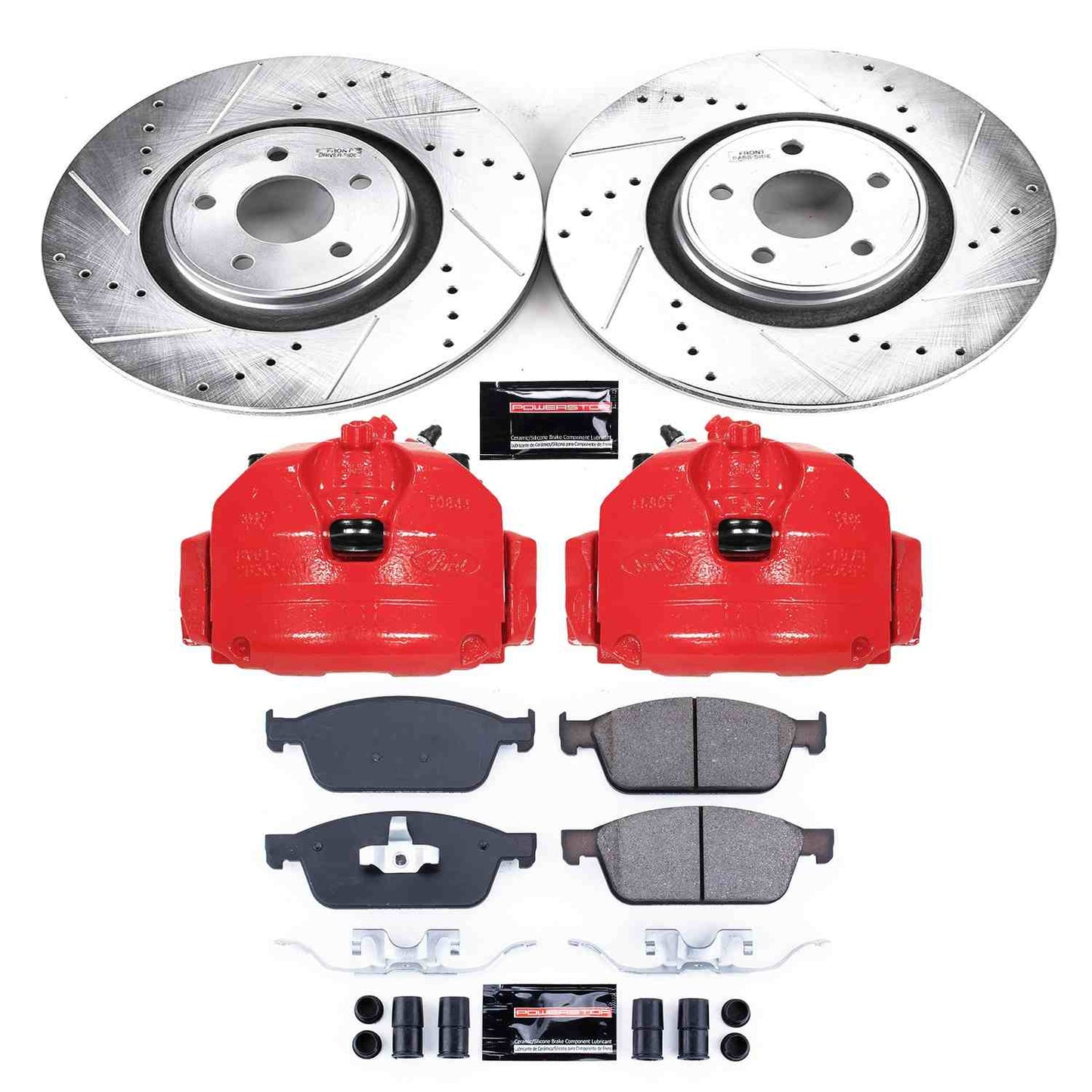 PowerStop Power Stop 13-14 Ford Focus Z23 Evolution Kit w/ Calipers - Front KC7146