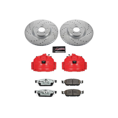 PowerStop Power Stop 15-18 Ford Focus Front Z26 Street Warrior Brake Kit w/Calipers KC7208-26