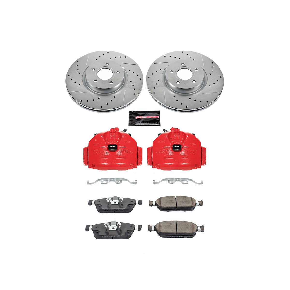 PowerStop Power Stop 15-18 Ford Focus Z23 Evolution Kit w/ Calipers - Front KC7208