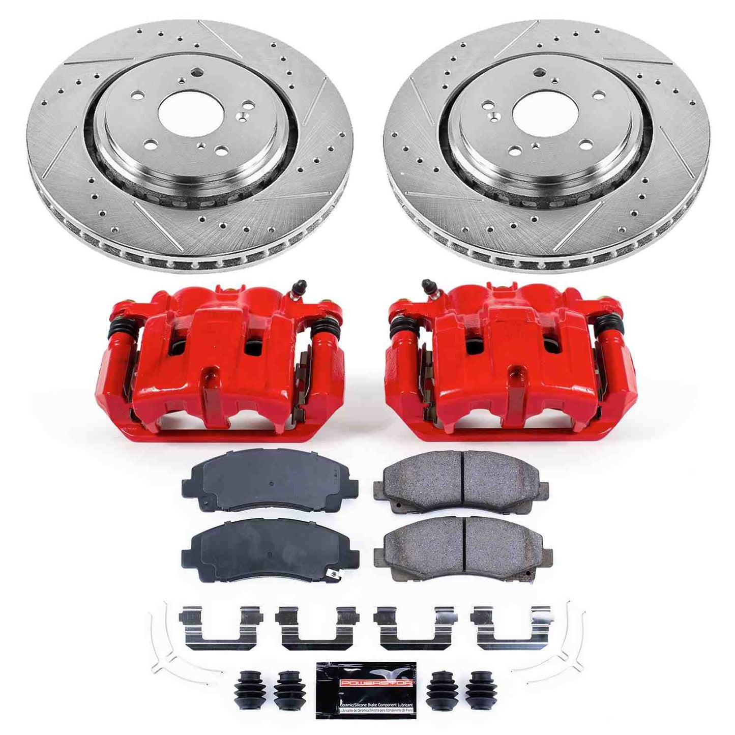 PowerStop Power Stop 15-19 Acura TLX Z23 Evolution Kit w/ Calipers - Front KC7214