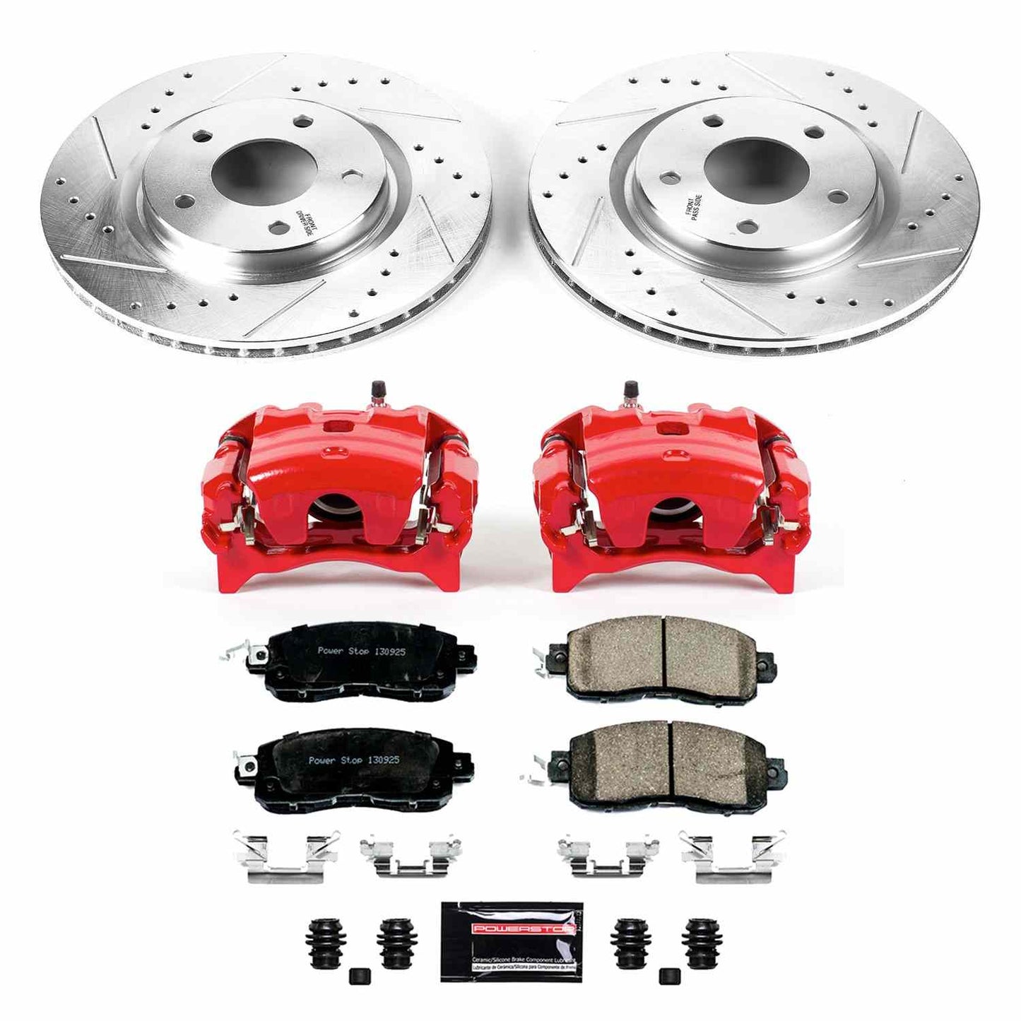 PowerStop Power Stop 14-17 Nissan Leaf Z23 Evolution Kit w/ Calipers - Front KC7215