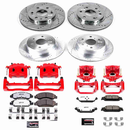 PowerStop Power Stop 15-19 Chevrolet Tahoe Z36 Truck and Tow Kit w/ Calipers - Front and Rear KC7225-36