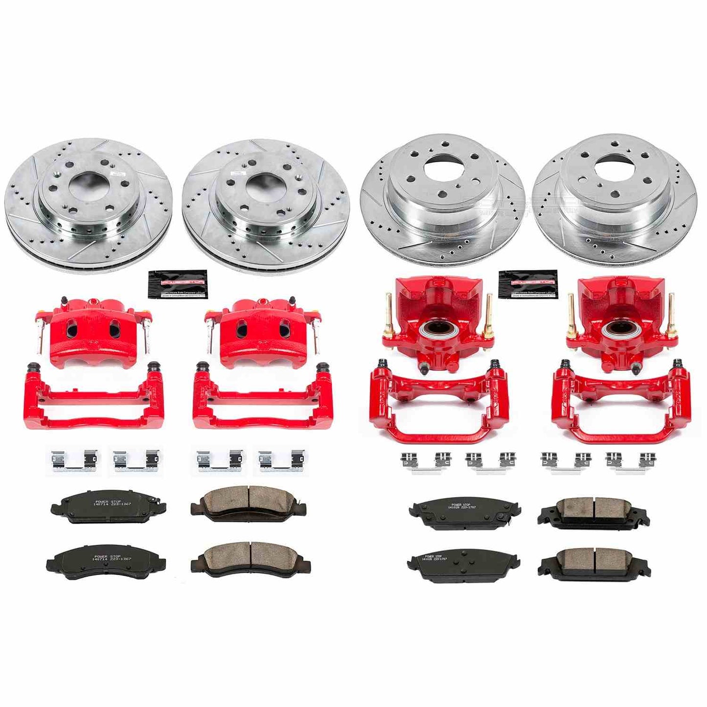PowerStop Power Stop 15-19 Chevrolet Tahoe Z23 Evolution Kit w/ Calipers - Front and Rear KC7225