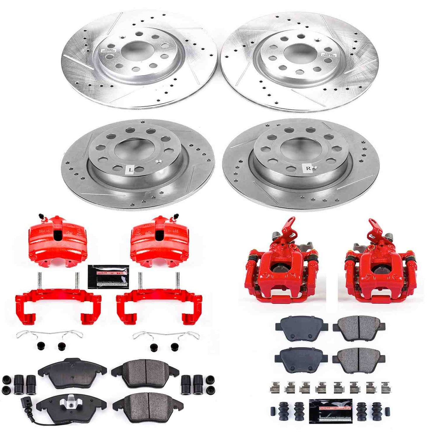 PowerStop Power Stop 13-17 Volkswagen Beetle Z23 Evolution Kit w/ Calipers - Front and Rear KC7280