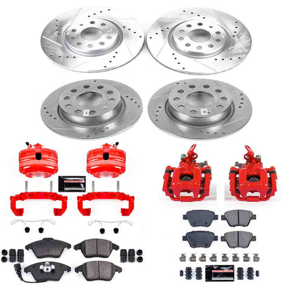 PowerStop Power Stop 13-17 Volkswagen Beetle Z23 Evolution Kit w/ Calipers - Front and Rear KC7280