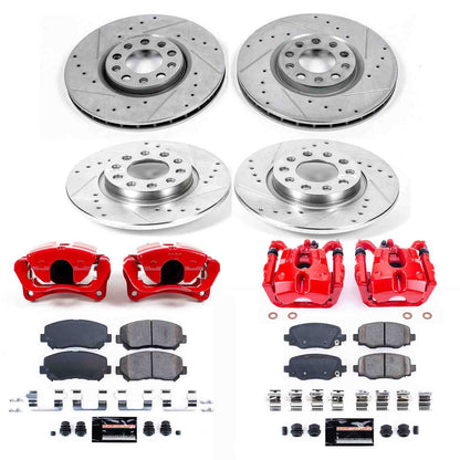 PowerStop Power Stop 15-17 Chrysler 200 Z23 Evolution Kit w/ Calipers - Front and Rear KC7288