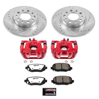 PowerStop Power Stop 16-18 Fiat 500X Rear Z36 Truck & Tow Brake Kit w/Calipers KC7301-36