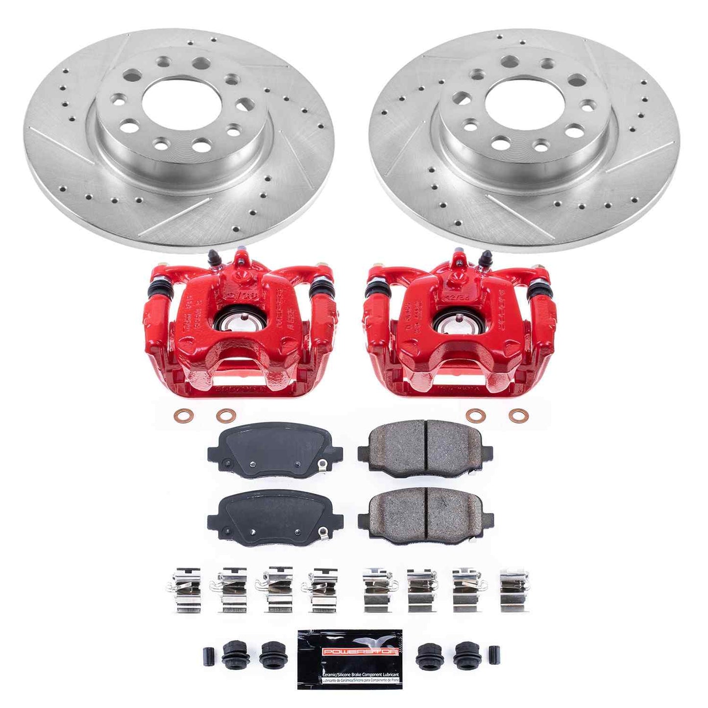 PowerStop Power Stop 16-18 Fiat 500X Z23 Evolution Kit w/ Calipers - Rear KC7301