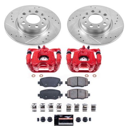 PowerStop Power Stop 16-18 Fiat 500X Z23 Evolution Kit w/ Calipers - Rear KC7301
