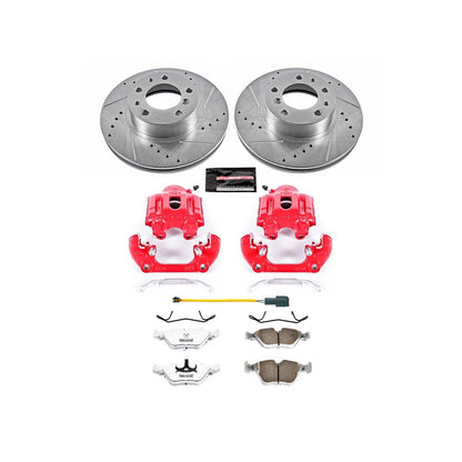 PowerStop Power Stop 87-89 BMW 735i Front Z26 Street Warrior Brake Kit w/Calipers KC7331-26