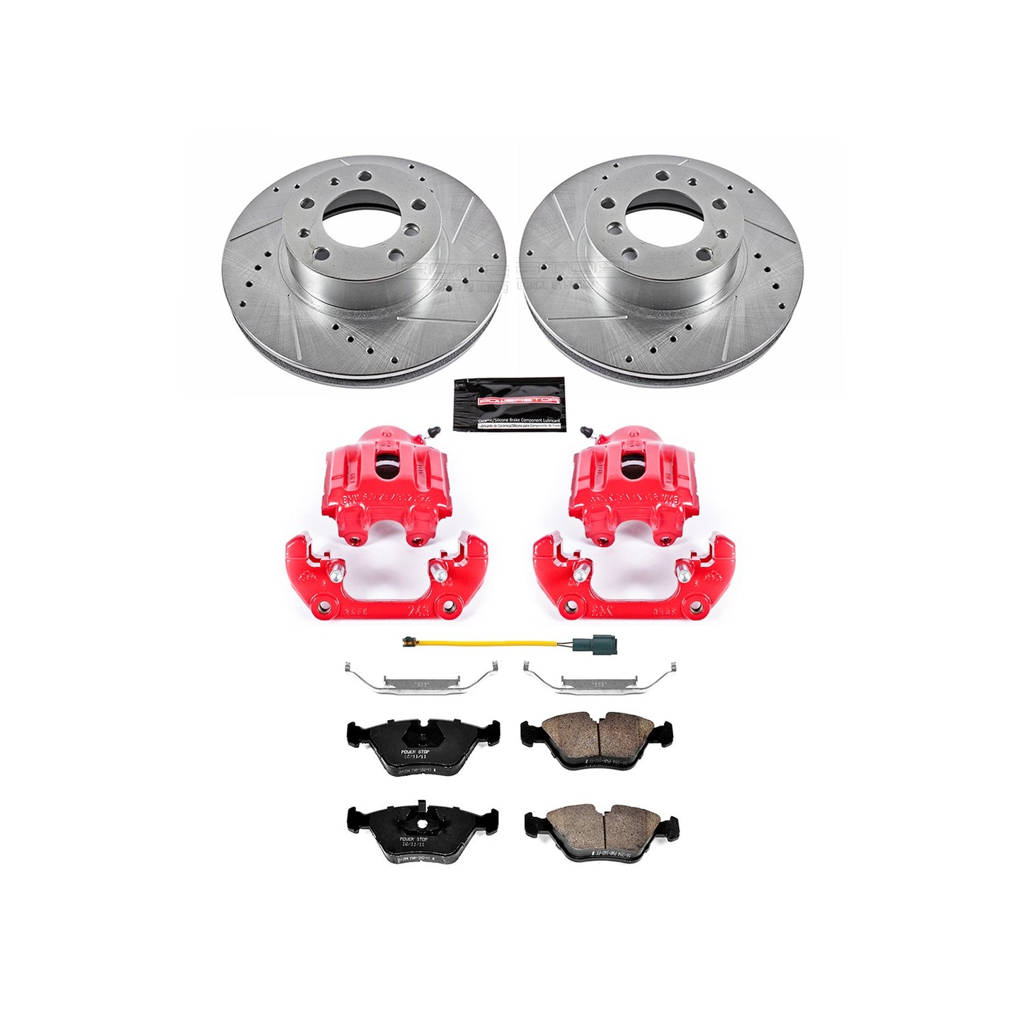 PowerStop Power Stop 87-89 BMW 735i Z23 Evolution Kit w/ Calipers - Front KC7331