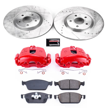 PowerStop Power Stop 2017 Ford Escape Z23 Evolution Kit w/ Calipers - Front KC7338