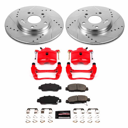 PowerStop Power Stop 16-17 Honda Accord Z23 Evolution Kit w/ Calipers - Front KC7345