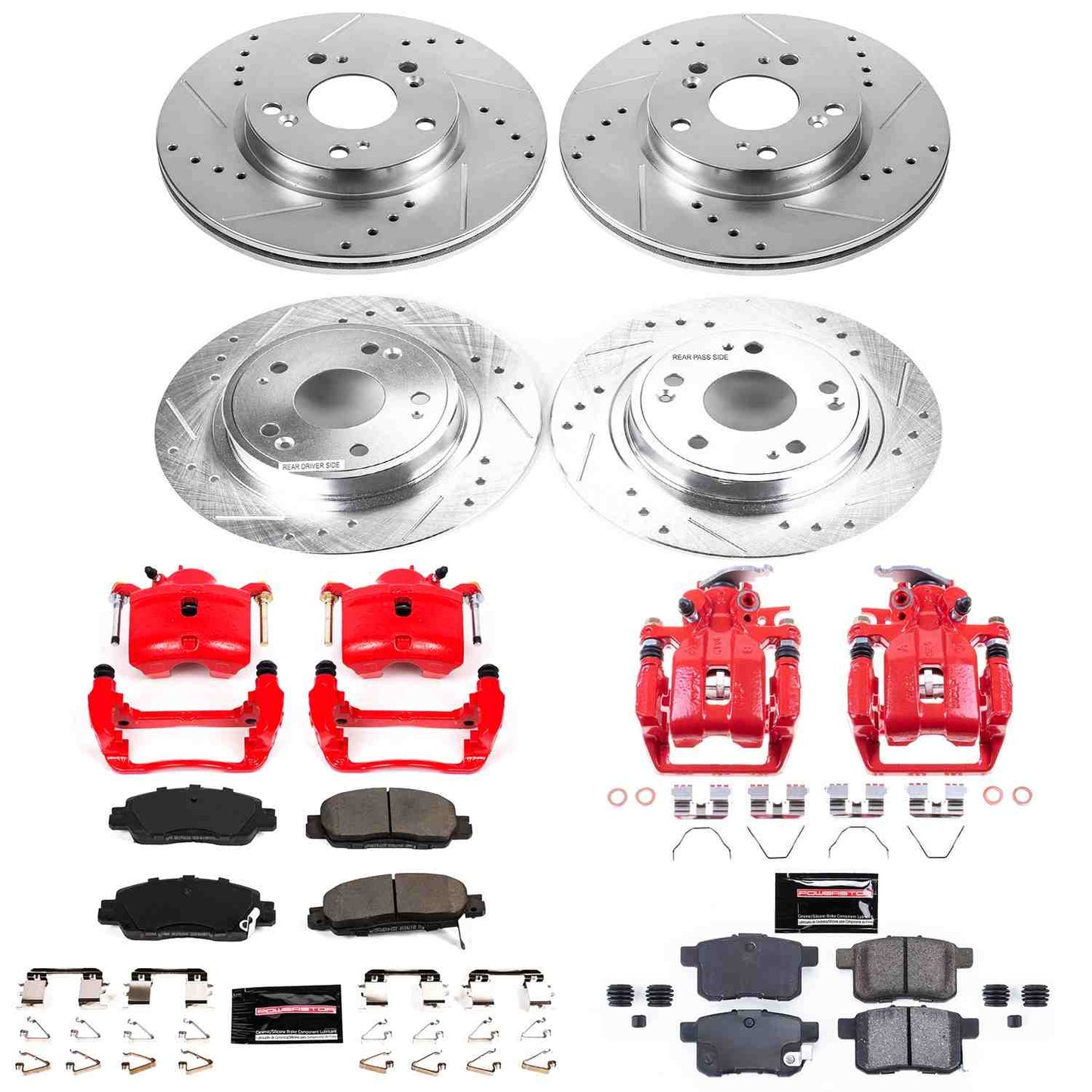 PowerStop Power Stop 16-17 Honda Accord Z23 Evolution Kit w/ Calipers - Front and Rear KC7346