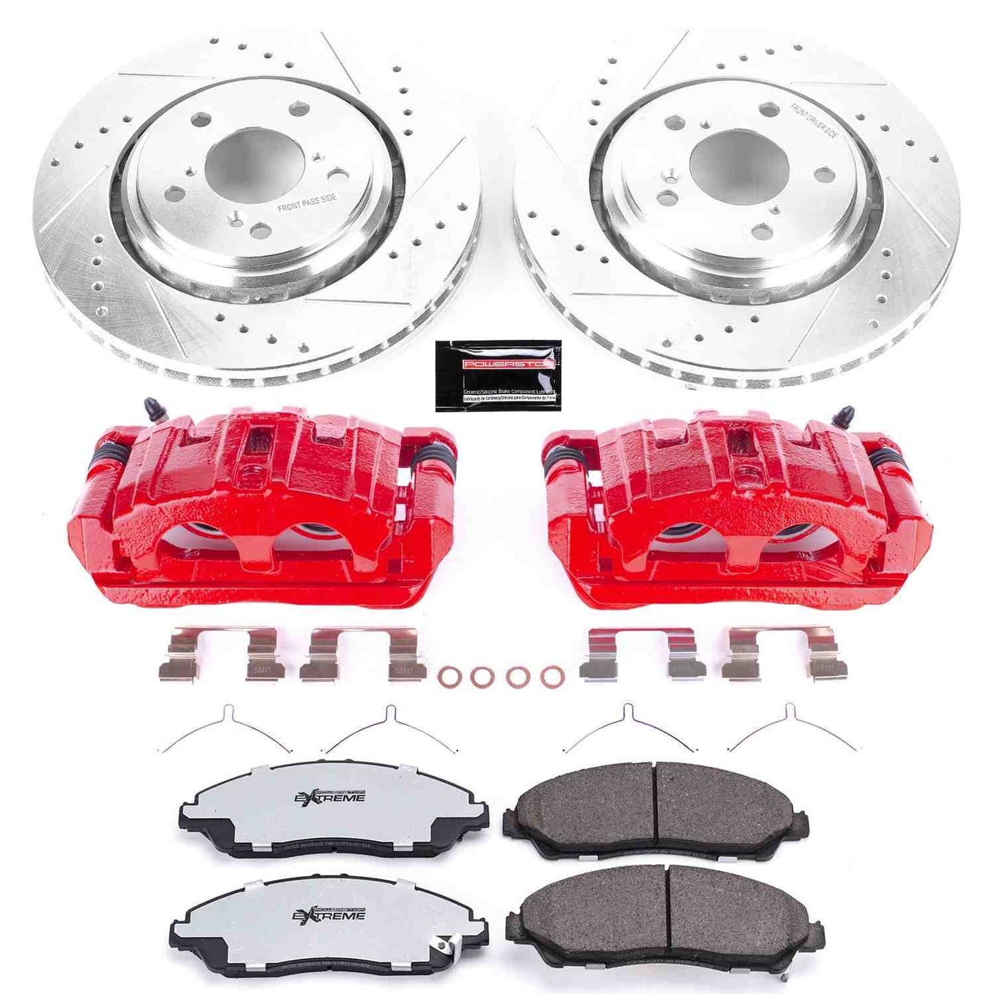 PowerStop Power Stop 19-17 Acura MDX Front Z36 Truck & Tow Brake Kit w/Calipers KC7352-36