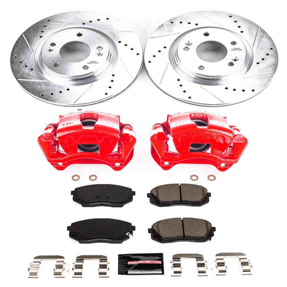 PowerStop Power Stop 16-19 Hyundai Sonata Z23 Evolution Kit w/ Calipers - Front KC7353