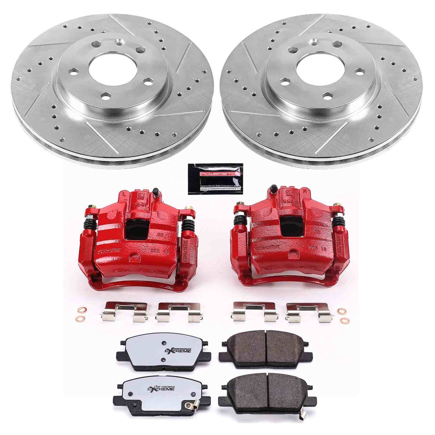 PowerStop Power Stop 18-19 Buick LaCrosse Front Z36 Truck & Tow Brake Kit w/Calipers KC7400-36