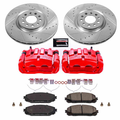 PowerStop Power Stop 17-19 Jeep Cherokee Z23 Evolution Kit w/ Calipers - Front KC7414
