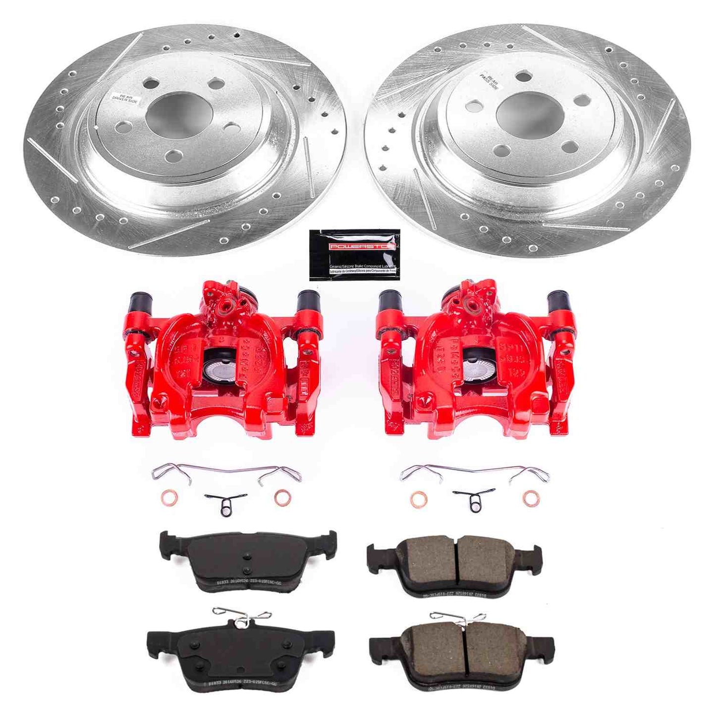 PowerStop Power Stop 17-18 Lincoln Continental Z23 Evolution Kit w/ Calipers - Rear KC7417