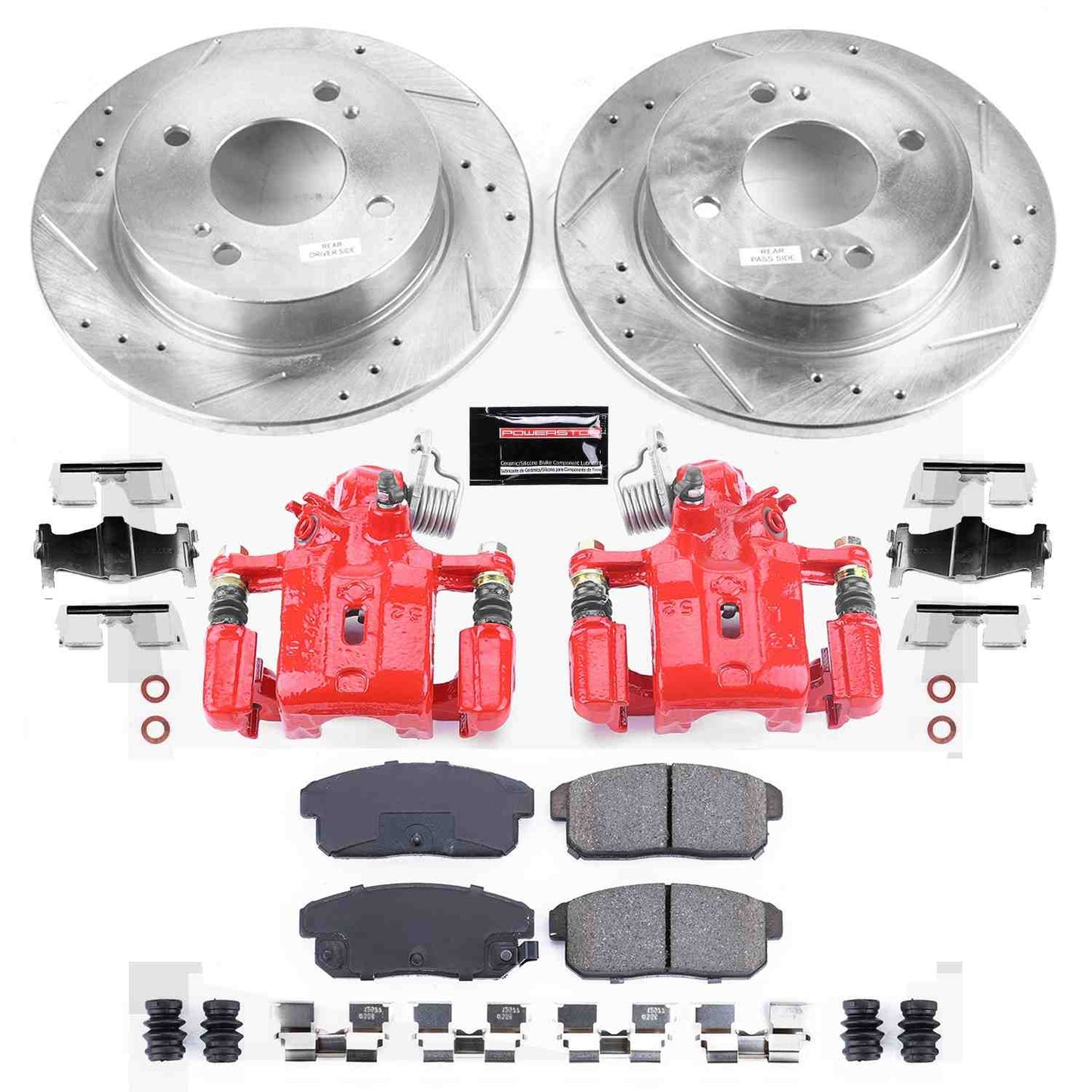 PowerStop Power Stop 01-02 Infiniti G20 Z23 Evolution Kit w/ Calipers - Rear KC741