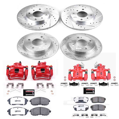 PowerStop Power Stop 2001 Nissan Sentra Z26 Street Kit w/ Calipers - Front and Rear KC751-26