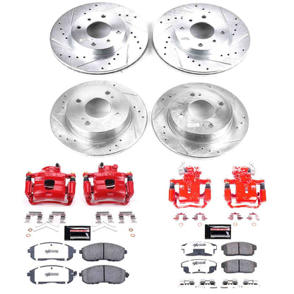 PowerStop Power Stop 02-06 Nissan Sentra Z26 Street Kit w/ Calipers - Front and Rear KC751A-26