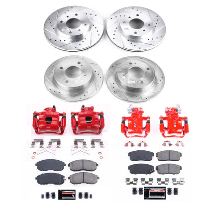 PowerStop Power Stop 02-06 Nissan Sentra Z23 Evolution Kit w/ Calipers - Front and Rear KC751A