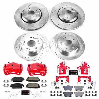 PowerStop Power Stop 17-18 Acura ILX Front and Rear Z23 Evolution Kit w/Calipers KC7529