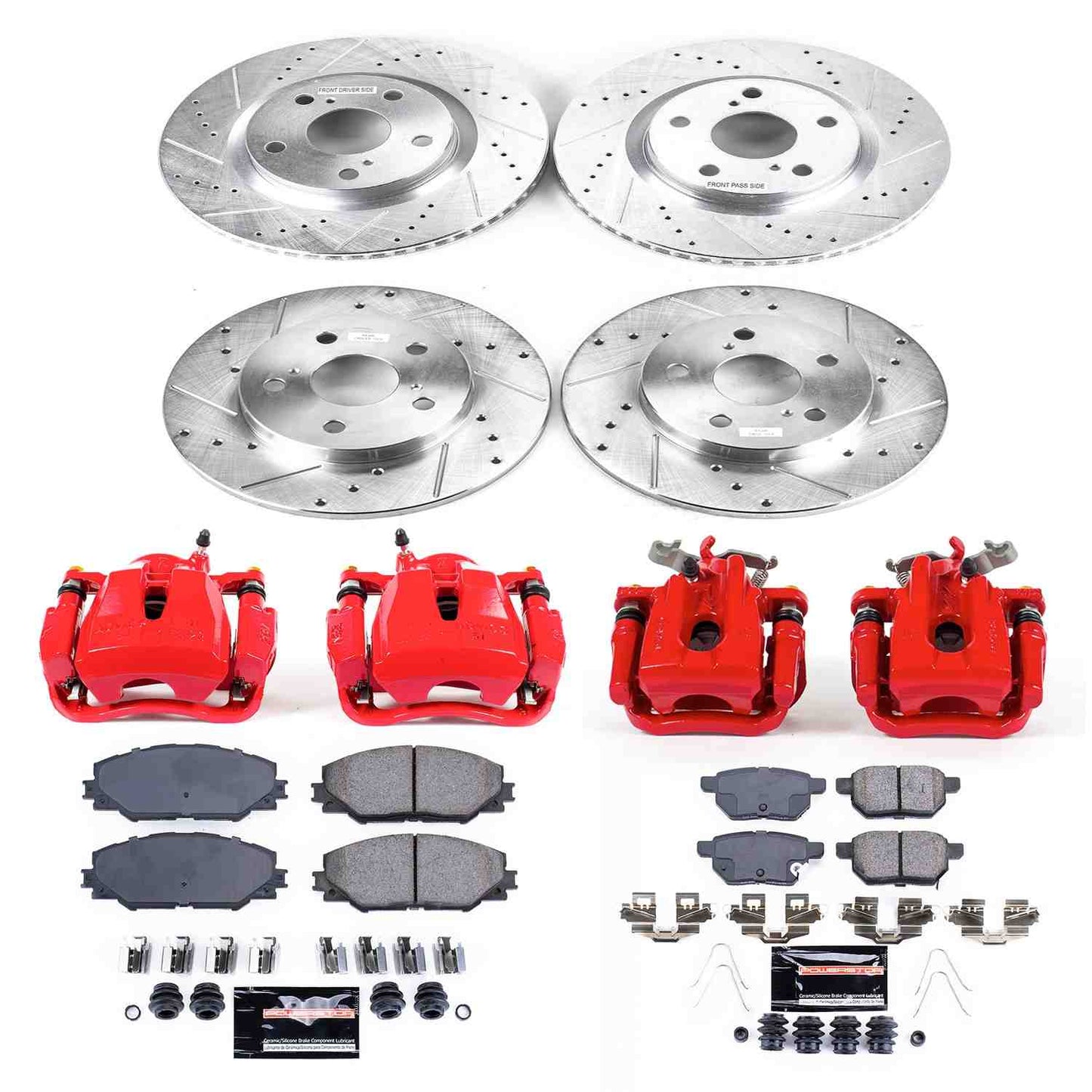 PowerStop Power Stop 2016 Scion iM Z23 Evolution Kit w/ Calipers - Front and Rear KC7631