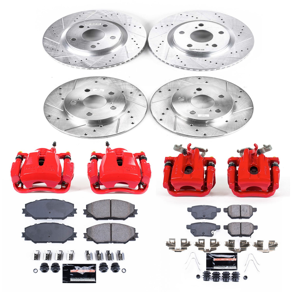 PowerStop Power Stop 2016 Scion iM Z23 Evolution Kit w/ Calipers - Front and Rear KC7631