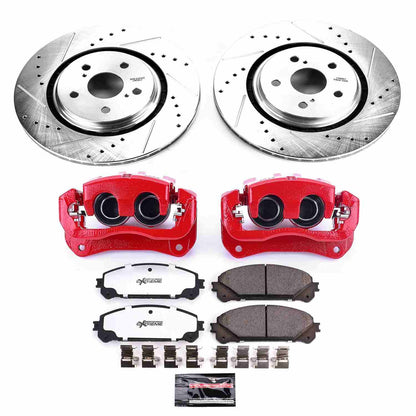 PowerStop Power Stop 16-18 Lexus RX350 Front Z36 Truck & Tow Brake Kit w/Calipers KC7688-36