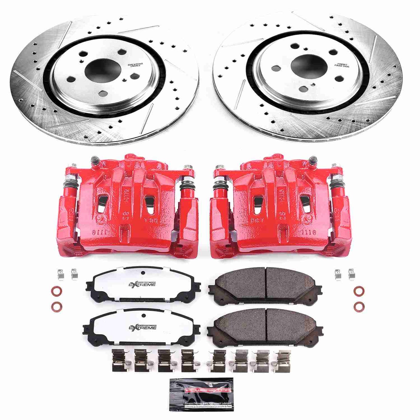 PowerStop Power Stop 16-18 Lexus RX350 Front Z36 Truck & Tow Brake Kit w/Calipers KC7688A-36