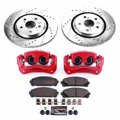 PowerStop Power Stop 16-18 Lexus RX350 Z23 Evolution Kit w/ Calipers - Front KC7688