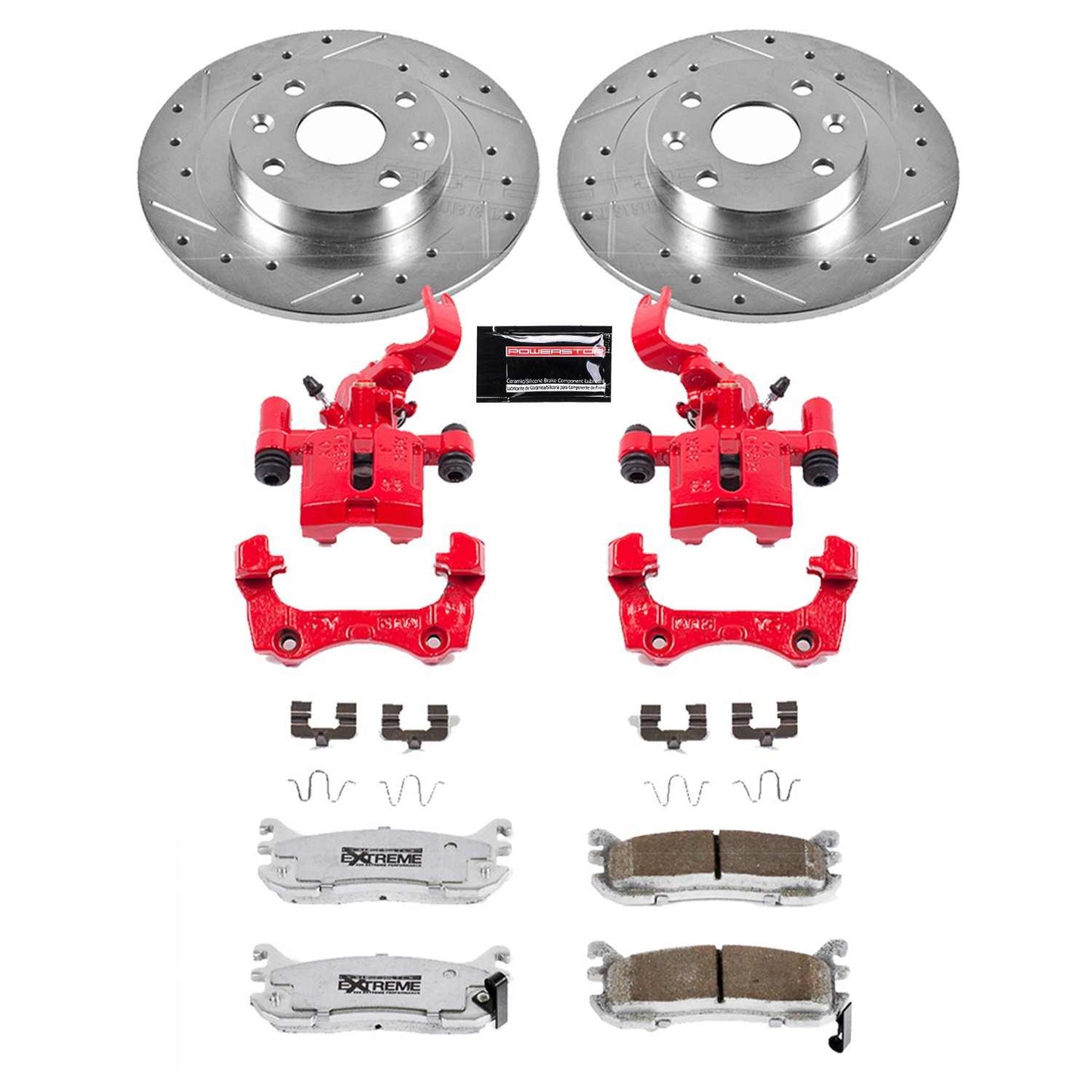PowerStop Power Stop 94-97 Mazda Miata Rear Z26 Street Warrior Brake Kit w/Calipers KC772-26