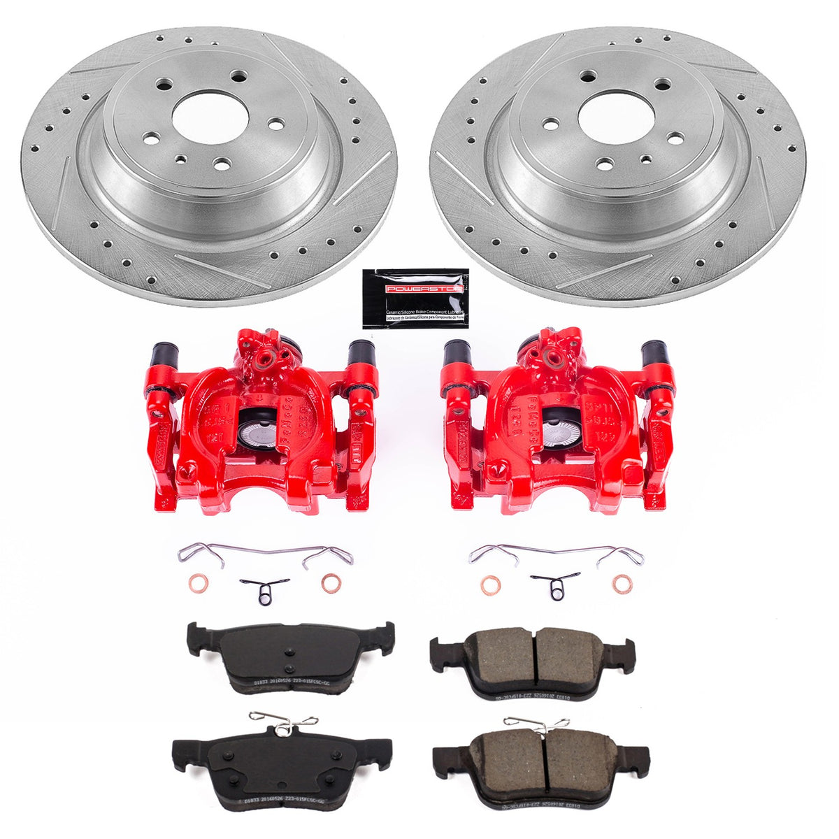 PowerStop Power Stop 17-19 Ford Escape Z23 Evolution Kit w/ Calipers - Rear KC7723