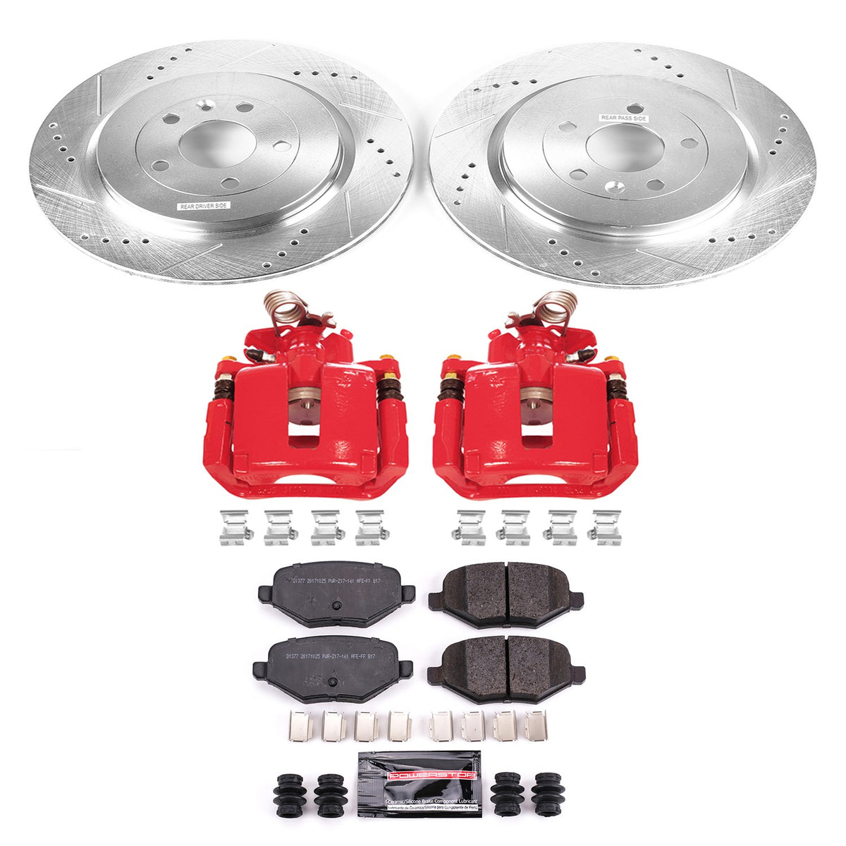PowerStop Power Stop 13-19 Ford Police Interceptor Utility Z23 Evolution Kit w/ Calipers - Rear KC7724