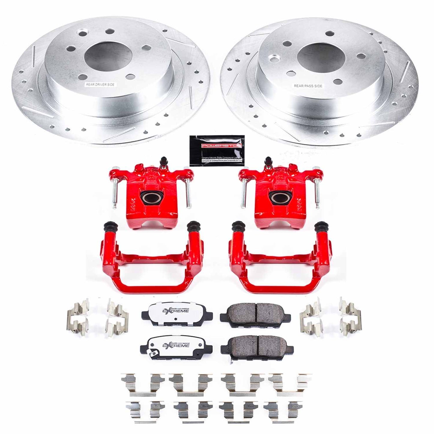 PowerStop Power Stop 07-10 Nissan Altima Z23 Evolution Kit w/ Calipers - Rear KC7864