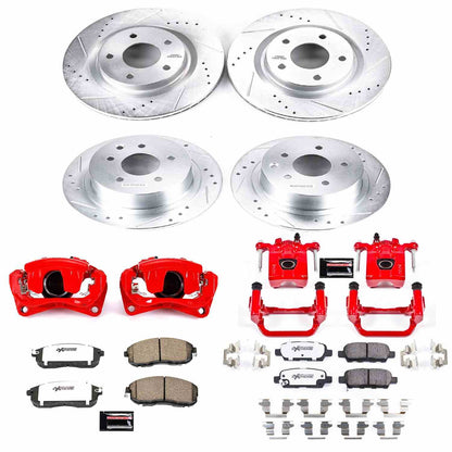 PowerStop Power Stop 07-10 Nissan Altima Z26 Street Kit w/ Calipers - Front and Rear KC7865-26