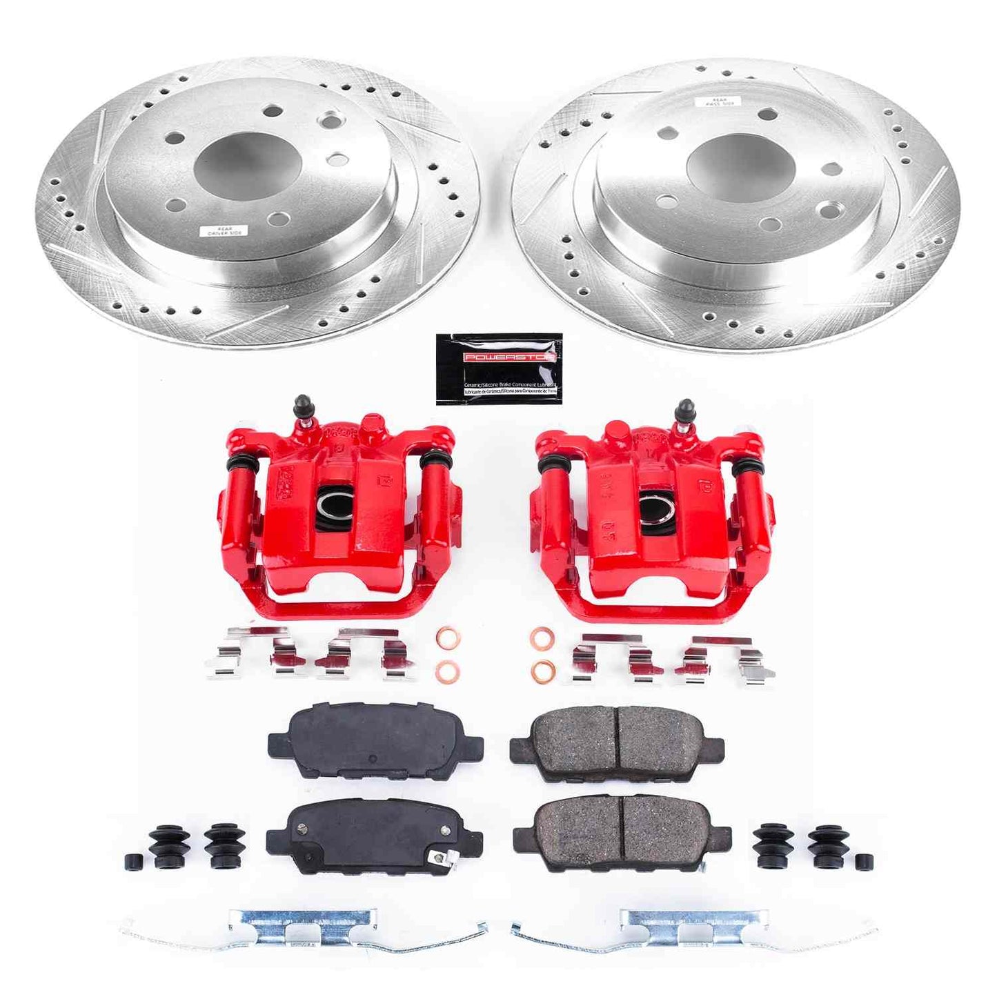 PowerStop Power Stop 08-14 Nissan Rogue Z23 Evolution Kit w/ Calipers - Rear KC7881