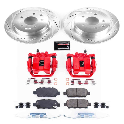 PowerStop Power Stop 08-14 Nissan Rogue Z23 Evolution Kit w/ Calipers - Rear KC7881