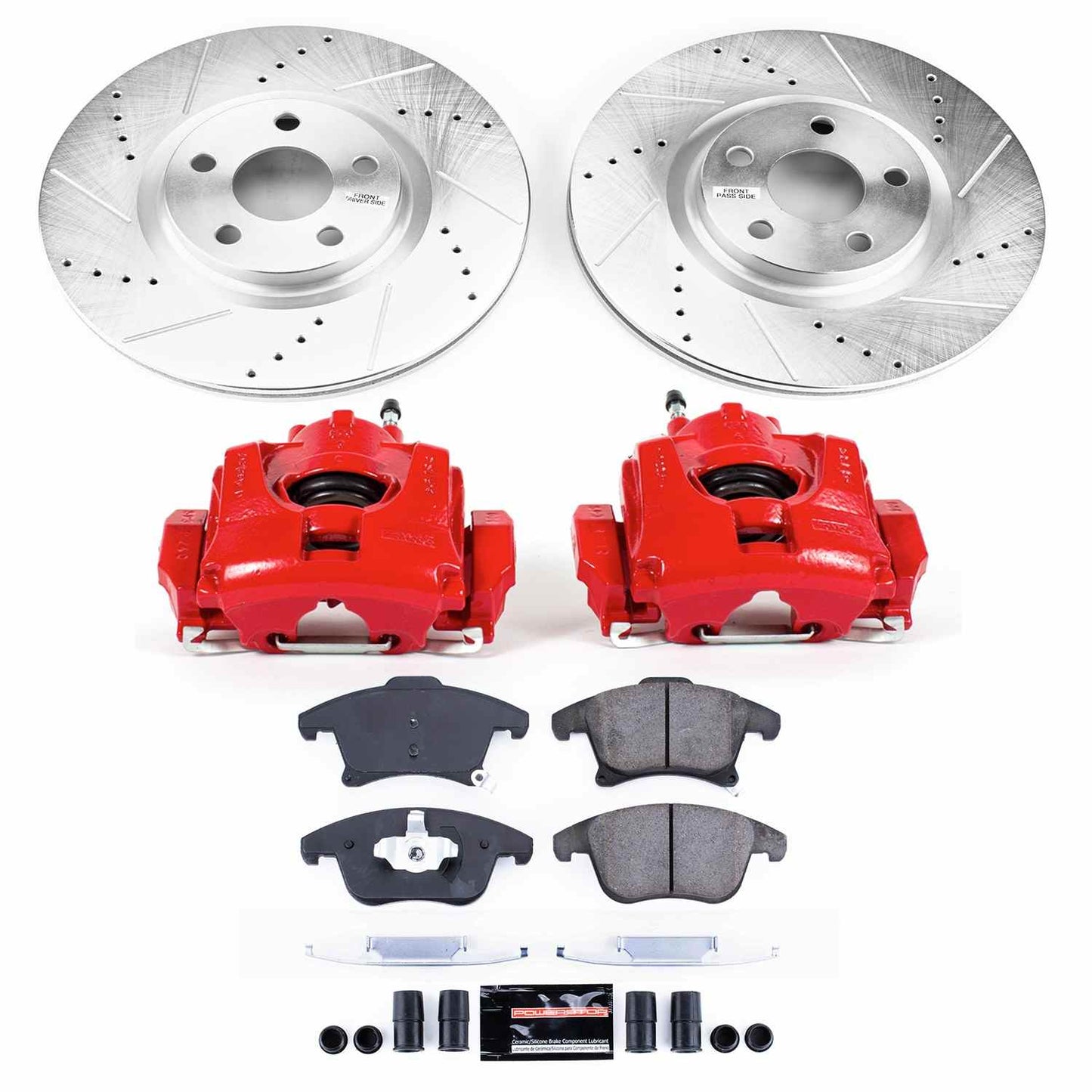 PowerStop Power Stop 17-19 Lincoln MKZ Z23 Evolution Kit w/ Calipers - Front KC7885