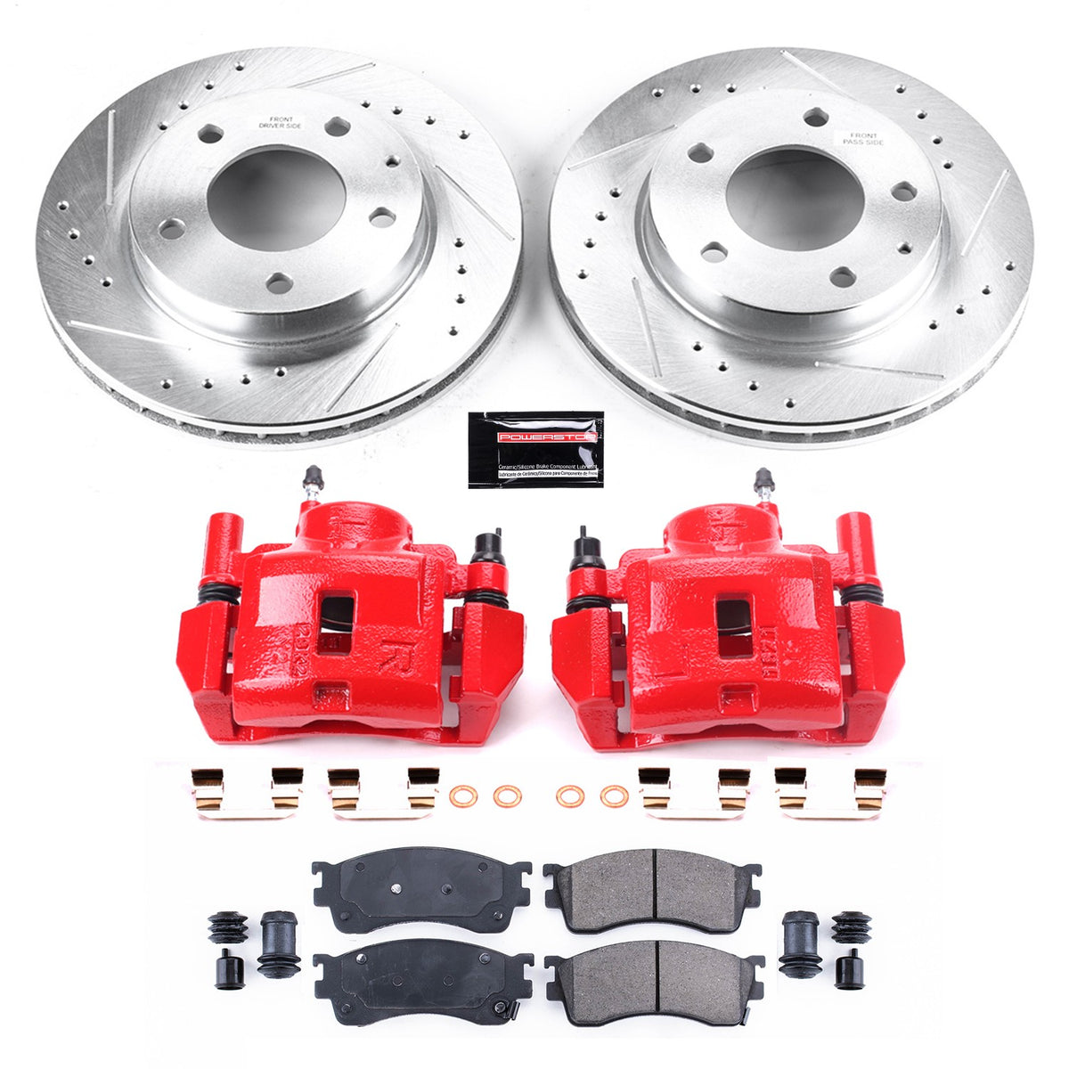 PowerStop Power Stop 01-03 Mazda Protege Z23 Evolution Kit w/ Calipers - Front KC788