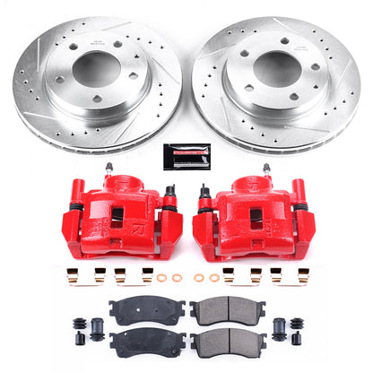 PowerStop Power Stop 01-03 Mazda Protege Z23 Evolution Kit w/ Calipers - Front KC788