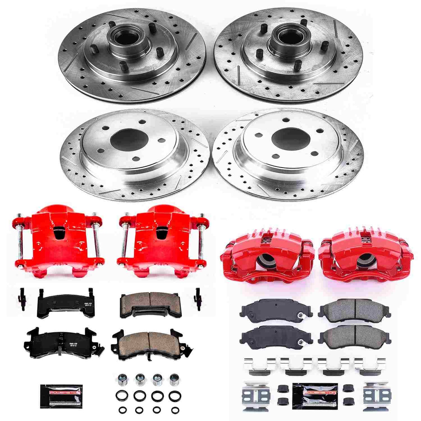 PowerStop Power Stop 98-03 Chevrolet S10 Z23 Evolution Kit w/ Calipers - Front and Rear KC7913