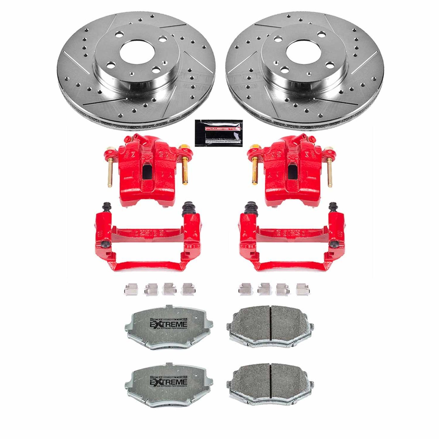 PowerStop Power Stop 94-97 Mazda Miata Front Z26 Street Warrior Brake Kit w/Calipers KC793-26