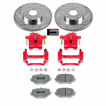 PowerStop Power Stop 94-97 Mazda Miata Front Z26 Street Warrior Brake Kit w/Calipers KC793-26